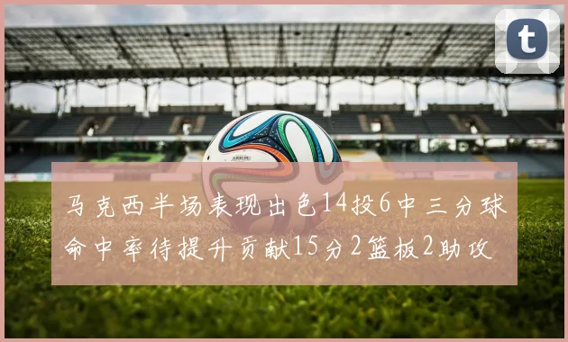 马克西半场表现出色14投6中三分球命中率待提升贡献15分2篮板2助攻